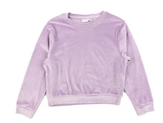 Name It lavender mist velvet short top